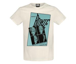 Amplified David Bowie Serious Moonlight Quad Vintage White T-Shirt -XX