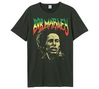 Amplified Face Maglietta Bob Marley Adulto Unisex (GD2653)