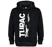Amplified Felpa con Cappuccio Tupac Shakur Adulto Unisex (S) (Nero)