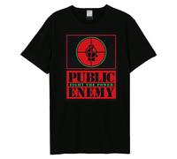 Amplified Fight The Power Target Maglietta Public Enemy Adulto Unisex (GD3878)