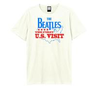 Amplified First Us Visit Maglietta The Beatles Adulto Unisex (GD2132)