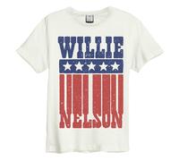 Amplified Flag Maglietta Willie Nelson Adulto Unisex (GD3366)