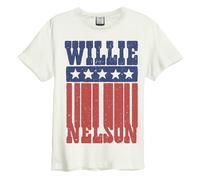 Amplified Flag Maglietta Willie Nelson Adulto Unisex (GD438)