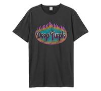 Amplified Flames Maglietta Viola Profondo Adulto Unisex (GD2295)