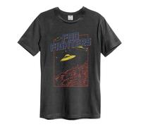 Amplified Flying Saucers Maglietta Foo Fighters Adulto Unisex (GD987)