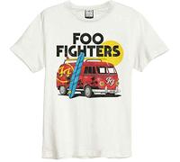 Amplified Foo Fighters Collection - Camper Van Uomo T-Shirt Panna XXL 100% Cotone Regular