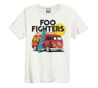 Foo Fighters Amplified Collection - T-shirt da uomo Camper Van Panna Regular, bianco, XL