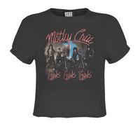 Amplified Girls Girls Girls Maglietta Corta Motley Crue Donna (GD2861)