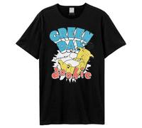 Amplified - Green Day - Dookie Longview, Maglietta a Maniche Corte, Taglia M, Nero, Unisex, 100% Cotone, Uomo, Donna, Unisex, Primavera, Estate, Autunno, Inverno, Festival, Musica Punk, Vintage