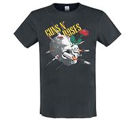 Amplified Guns N Roses Needle Skull T-shirt Carbone L
