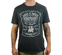 Amplified Guns N Roses-Paradise City T-Camicia, Grigio (Carbone), S Uomo
