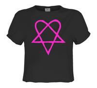 Amplified Heartagram Maglietta Corta HIM Donna (GD2173)