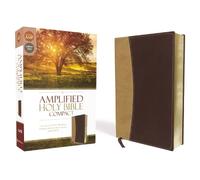 Amplified Holy Bible, Compact, Leathersoft, Tan/Burgundy (Rilegato in ecopelle)