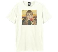Amplified Joni Mitchell T Shirt Clouds Nuovo Ufficiale Unisex Bianca Size XL