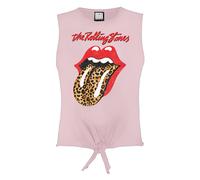 Amplified Leopard Tongue Canotta The Rolling Stones Senza Maniche Donna (GD2205)