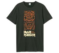 Amplified Maglietta da uomo 50th Totem Pole Iron Maiden, Antracite/Arancione, L