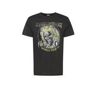 AMPLIFIED Maglietta 'IRON MAIDEN' giallo / nero / bianco Uomo AMPLIFIED XS giallo / nero / bianco