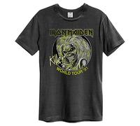 Amplified Maglietta Iron Maiden Killers World Tour Charcoal