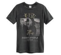 Amplified - Maglietta Live U2 per Adulti Unisex, Carbone, XL