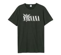 Amplified Maglietta unisex da adulto in Utero Nirvana, Carbone, XL
