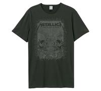 Amplified Maglietta unisex da adulto The Black Album Metallica, Carbone, XX-Large