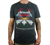 Amplified Master of Puppets Short Sleeve, Grigio (Grey (Charcoal), XL Uomo