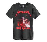 Amplified Metallica-Kill Em all T-Shirt, Grigio (Carbone), XXL Uomo