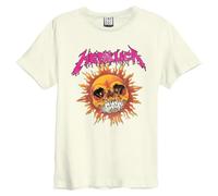 Amplified Metallica Neon Sun Band Logo T Shirt Size M