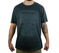 Amplified Metallica-The Black Album Maglietta, Grigio (Charcoal CC), L Uomo