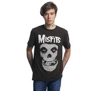 Amplified - Misfits - Skull, Maglietta a Maniche Corte (IT, Testo, XXL, Regular, Regular, Misfits - Skull)