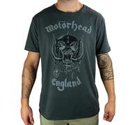 Amplified Motorhead-Inghilterra T-Shirt, Grigio, M Uomo