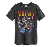 Nirvana Amplified Collection - Unplugged in New York Men's T-Shirt Charcoal Band
