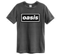 Amplified Oasis Decca Band Logo Charcoal T Shirt Size XL