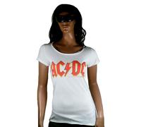 AMPLIFIED Official AC DC ACDC Logo Scritta Rock Star Vintage T-Shirt G.M 40