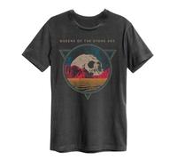 Amplified QOTSA Skull Planet Charcoal Unisex T-Shirt Black XXL