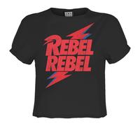 Amplified Rebel Rebel Maglietta Corta David Bowie Donna (GD2187)