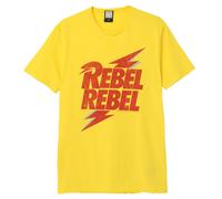 Amplified Rebel Rebel Maglietta David Bowie Adulto Unisex (GD629)