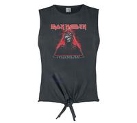 Amplified Red Powerslave Top Iron Maiden Senza Maniche Donna (GD2955)