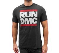 Amplified Run DmC Logo Mens Crew Tee Maglietta, Grigio (Grey (Charcoal), S Uomo