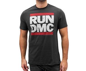 Amplified Run DmC Logo Mens Crew Tee Maglietta, Grigio (Grey (Charcoal), S Uomo