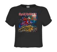 Amplified Run To The Hills Maglietta Corta Iron Maiden Donna (GD3041)