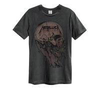 Amplified Sad But True Metallica - Maglietta unisex da adulto, carbone, L