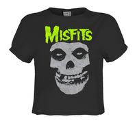 Amplified Skull Maglietta Corta Misfits Neon Donna (GD2194)