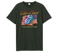 Amplified Steel Wheels Maglietta The Rolling Stones Adulto Unisex (GD1188)