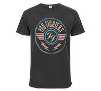 Amplified Foo Fighters-FF Air Maglietta, Grigio (Charcoal CC), L Uomo