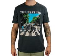 AMPLIFIED Maglietta 'THE BEATLES ABBEY ROAD ' grigio scuro, Taglia M