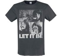Amplified The Beatles Collection - Let It Be Vintage T-Shirt Charcoal XL