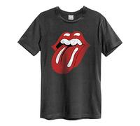 Amplified The Rolling Stones-Era - Maglietta da Uomo Grigio (Carbone). XS