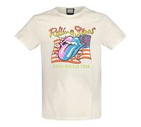 Amplified The Rolling Stones 'Steel Wheels' (naturale) T-shirt Abbigliamento Beige M
