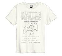 Amplified The Song Remains The Same Maglietta Led Zeppelin Adulto Unisex (L) (Bianco Vintage)